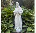 St Francis Assisi 27 inch Concrete Garden Statue Catholic Religious Outdoor Yard Sculpture Decor Gift