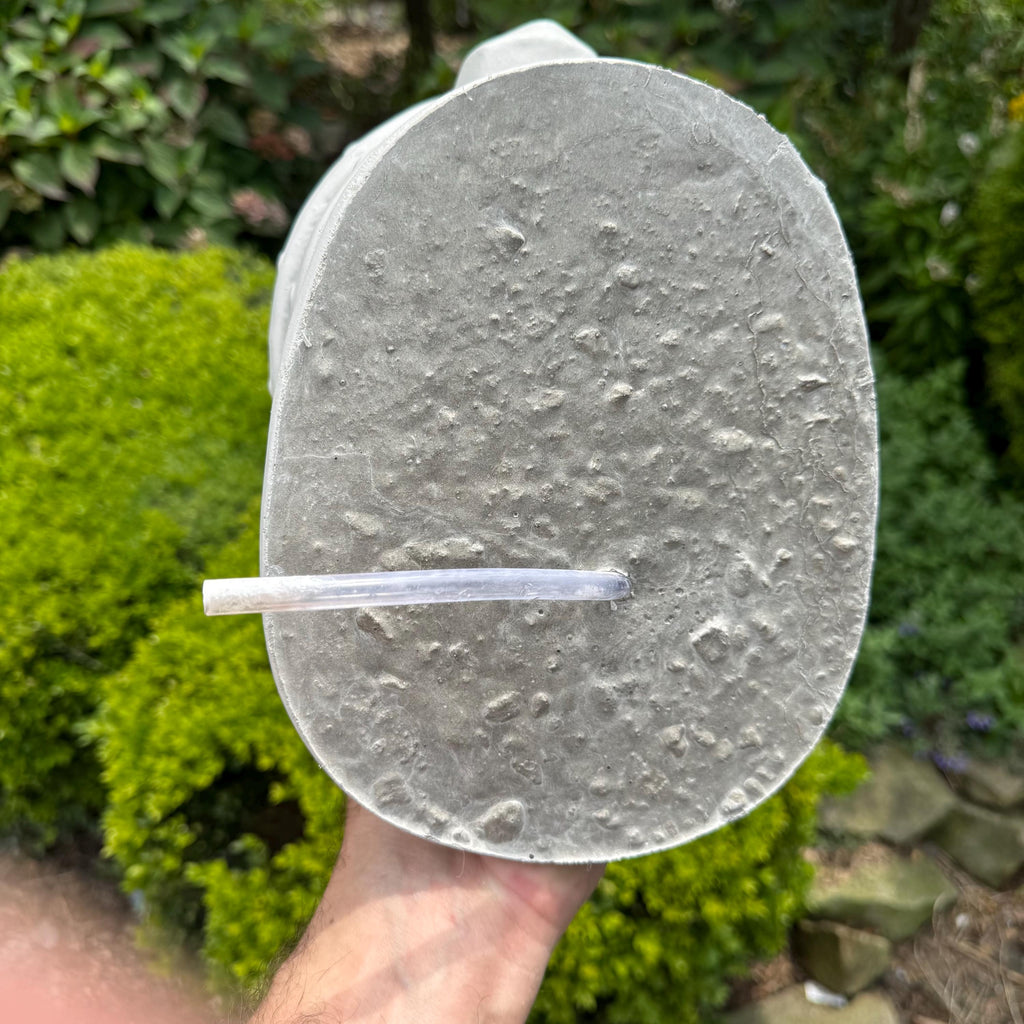 Small Fountain Spitter 12" Concrete Fountain Top Replacement / Vintage Water Pump Crank Style