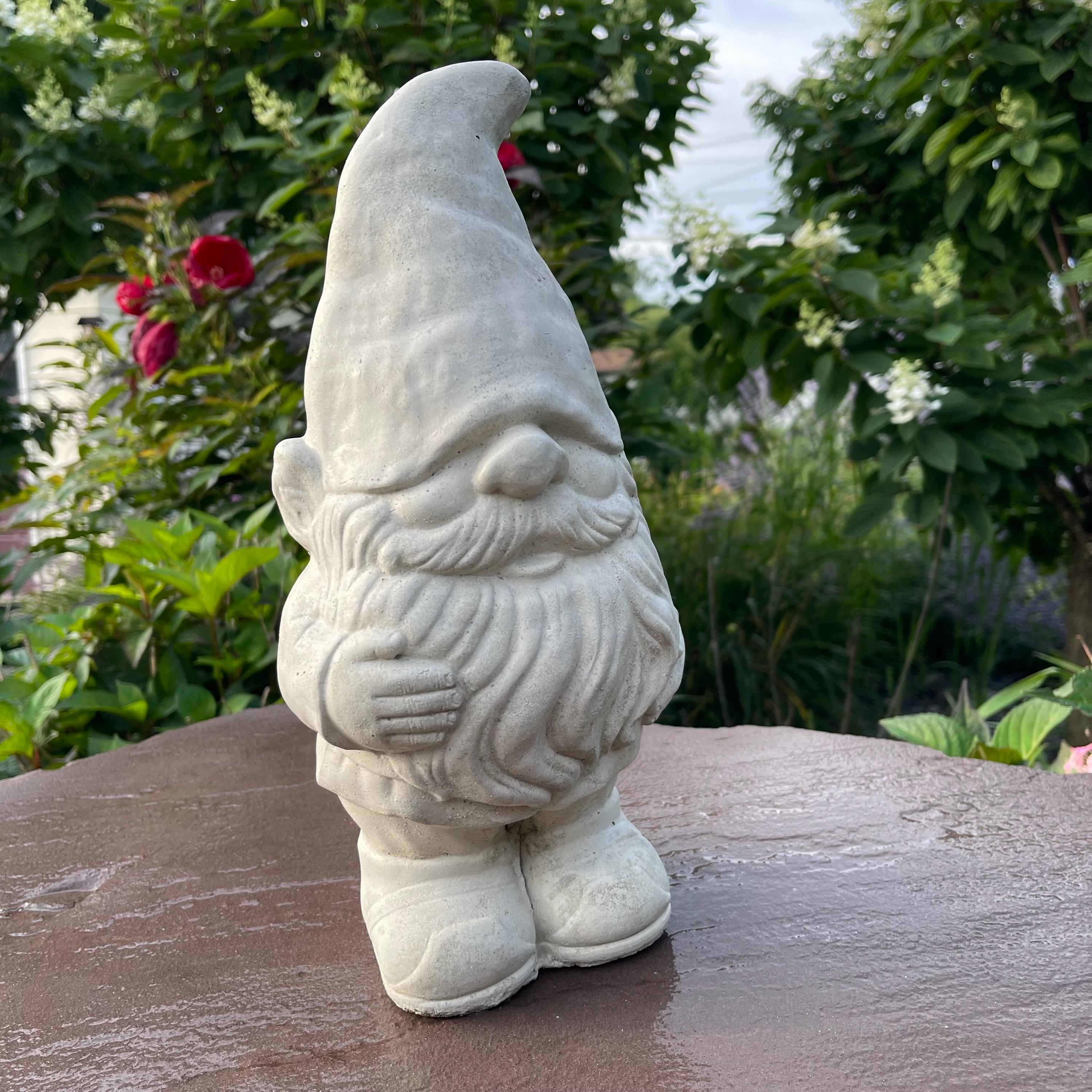 Cement Gnomes For Sale 14" Concrete Garden Gnomes Near Me