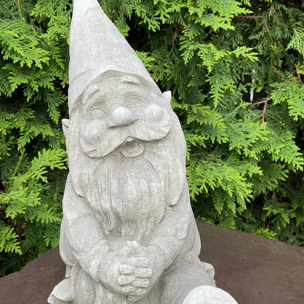 Concrete Gnomes For Sale 14.5" Garden Gnome Cement