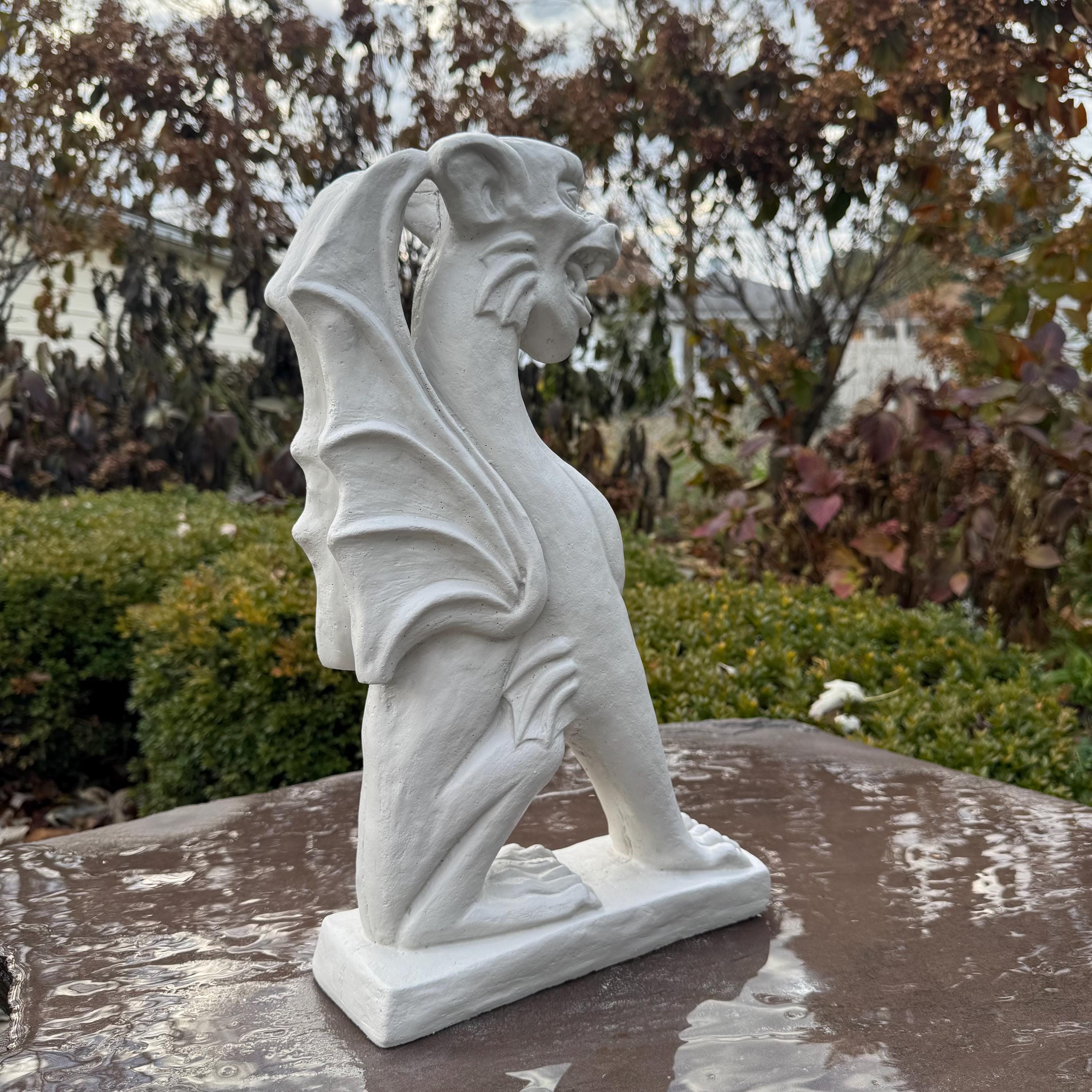 Gargoyle Statue - Concrete Garden Decor - Gothic Home and Patio Decoration