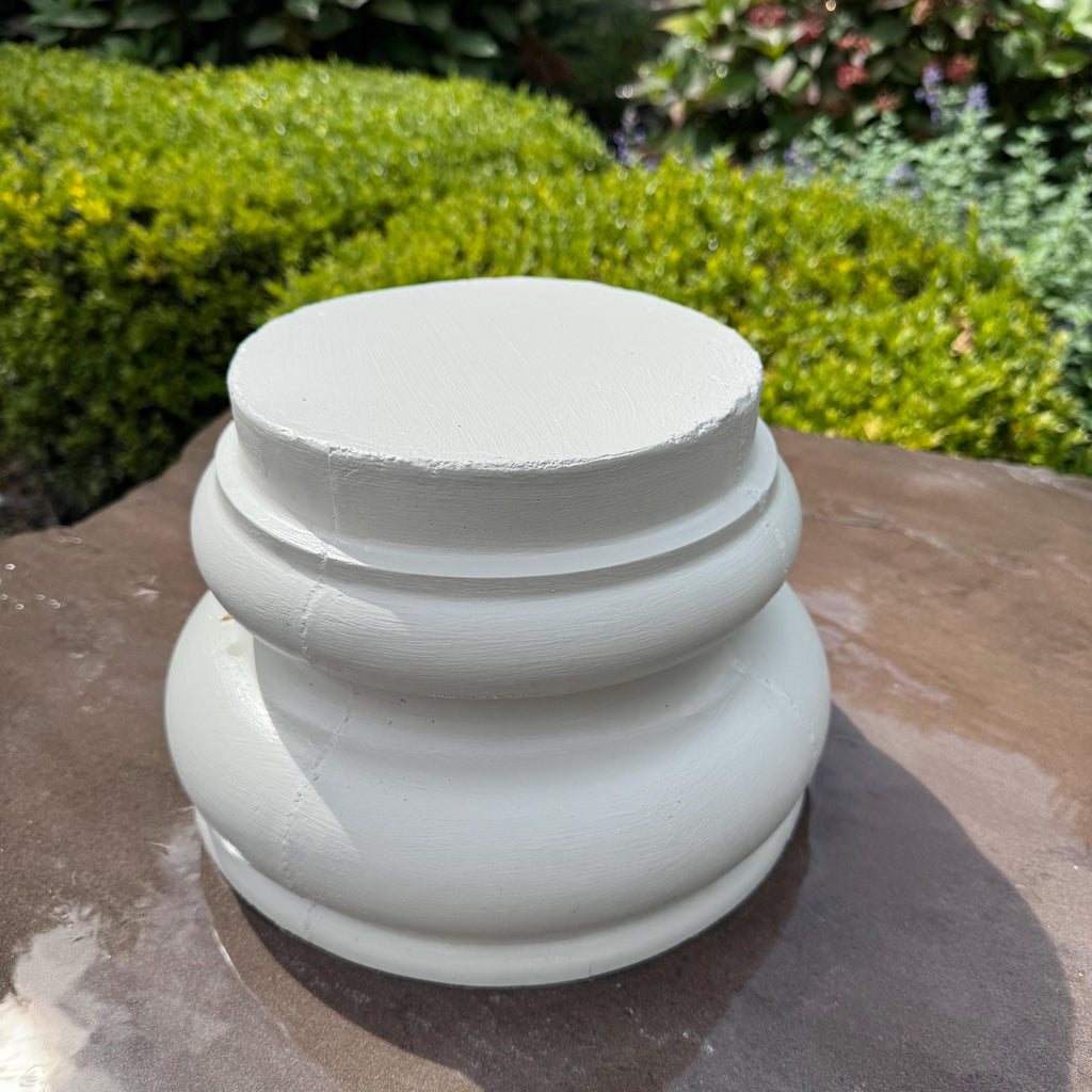 Concrete Pedestal: 10" Outdoor Garden Statue Display Riser, Plant Stand Sundial Base