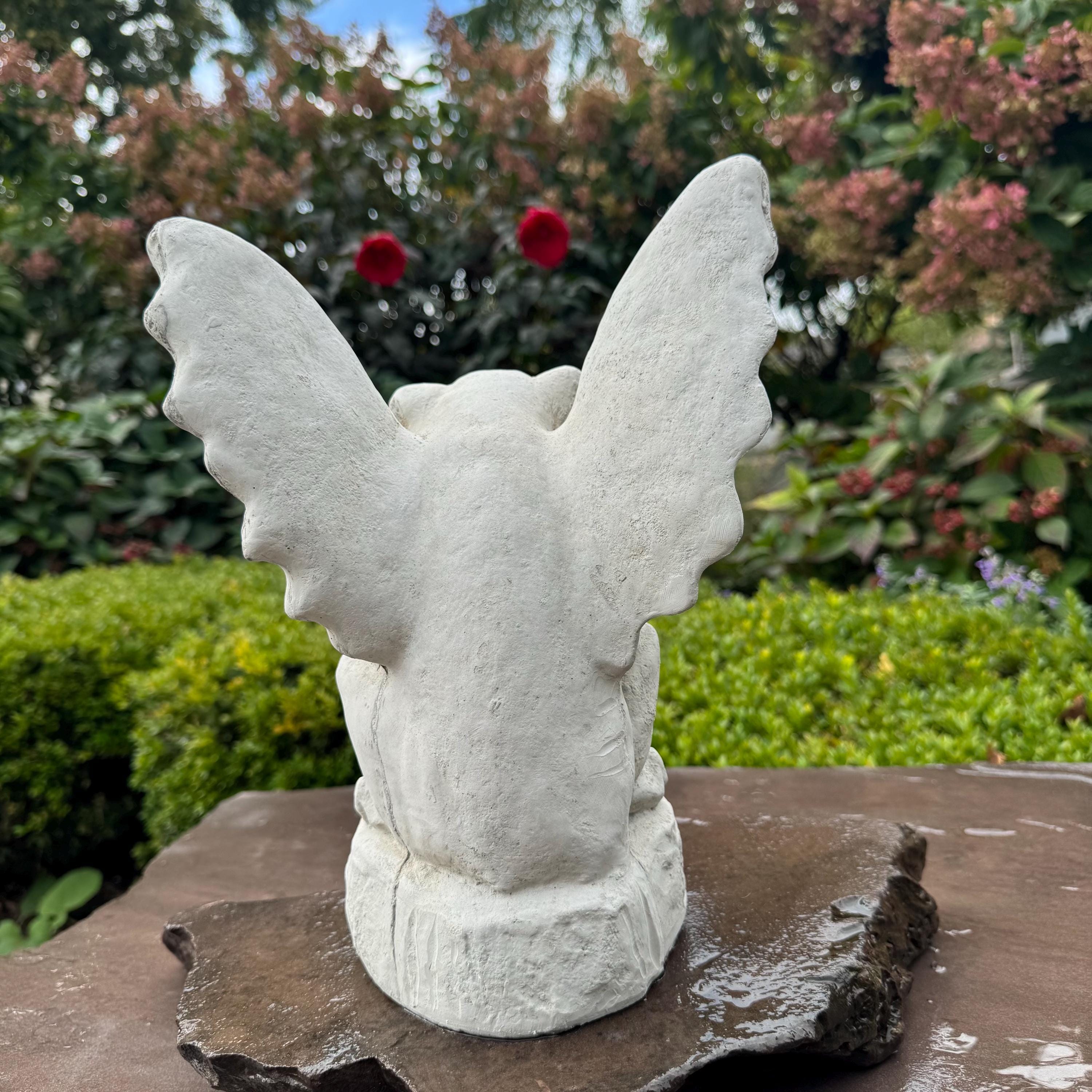 Unique Gothic Gargoyle Garden Statue 13 Inch Stone Look Fantasy Yard Sculpture Outdoor Decor