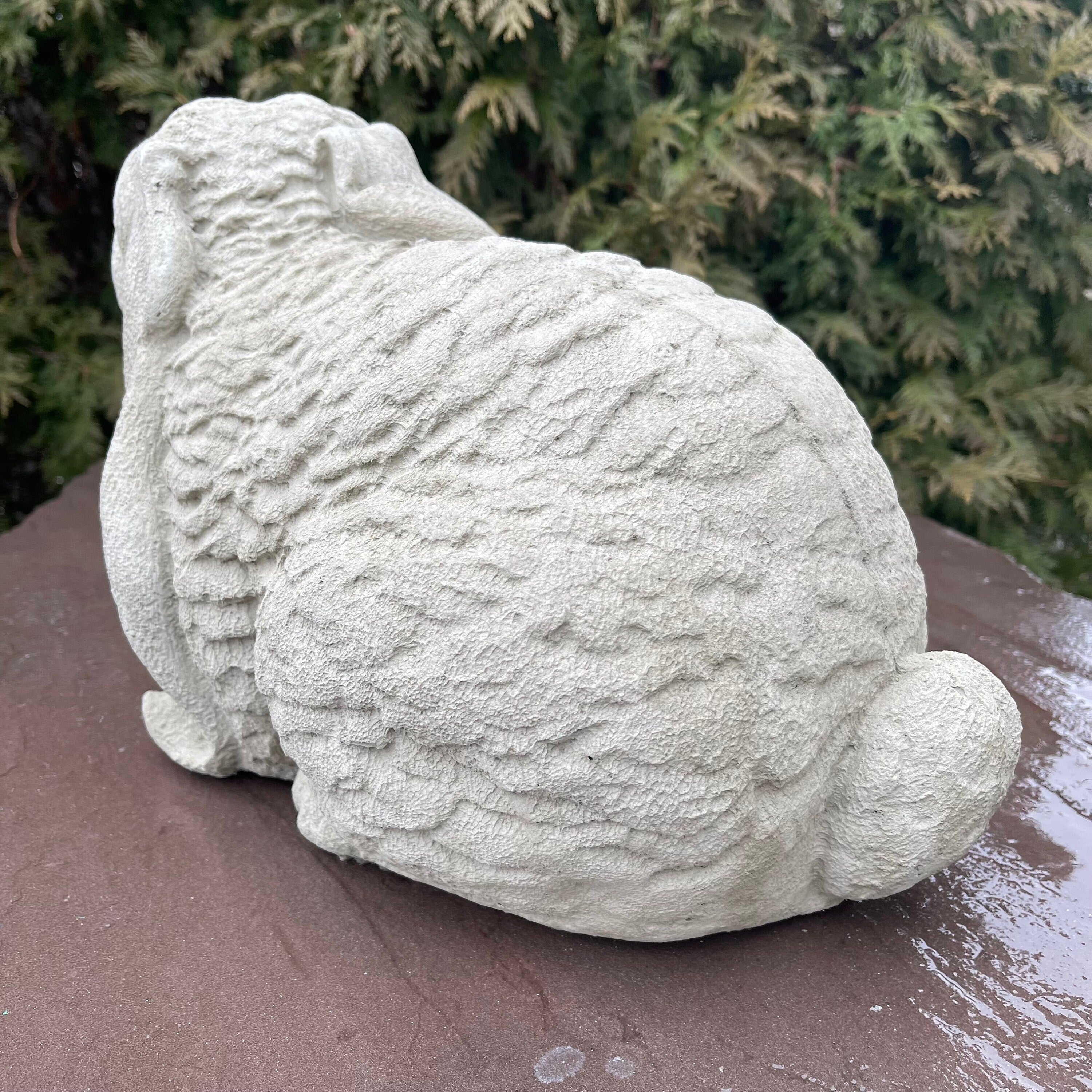 Large Concrete Bunny Rabbit Garden Sculpture 13"