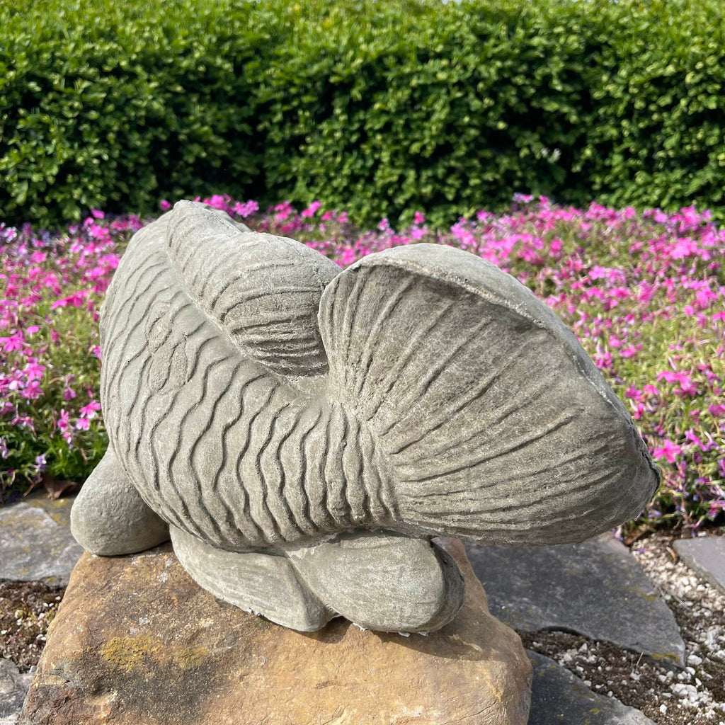 Large Concrete Koi Fish Statue 17 inch Garden Sculpture Pond Decor Zen Yard Art Lawn Ornament Gift