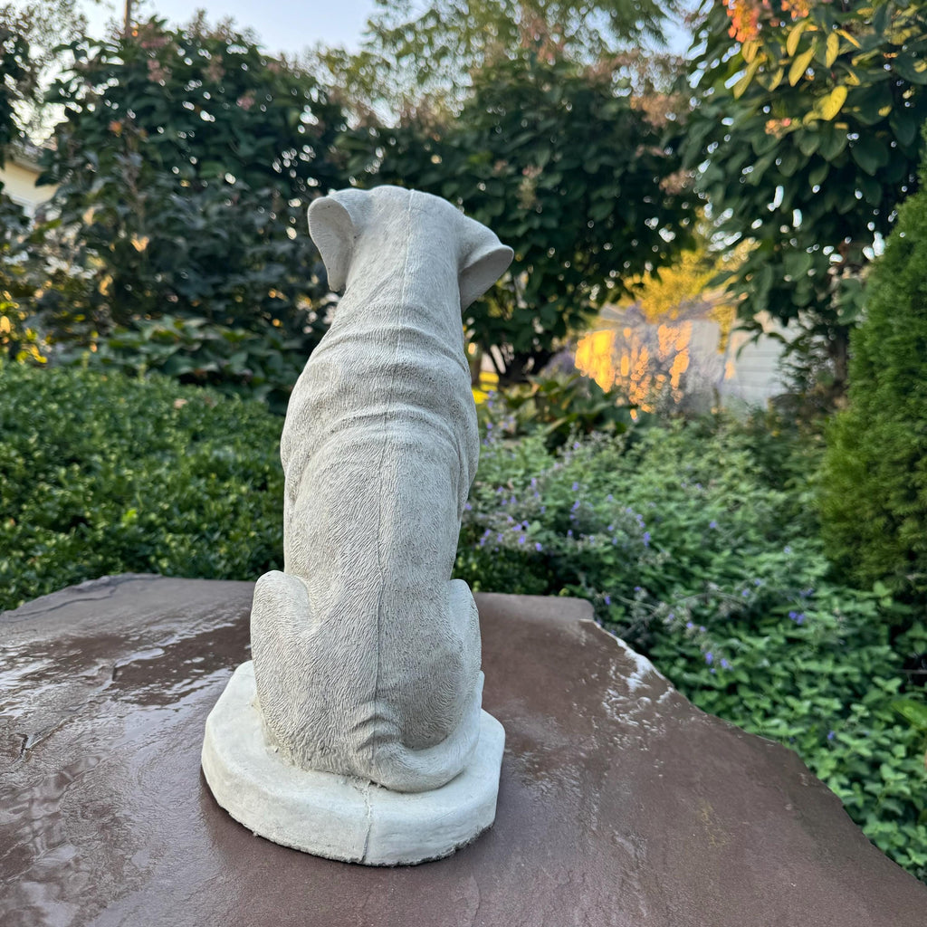 Large Concrete Labrador Garden Statue 14.5" Cement Dog Sculpture Yard Decor Memorial Pet Gift