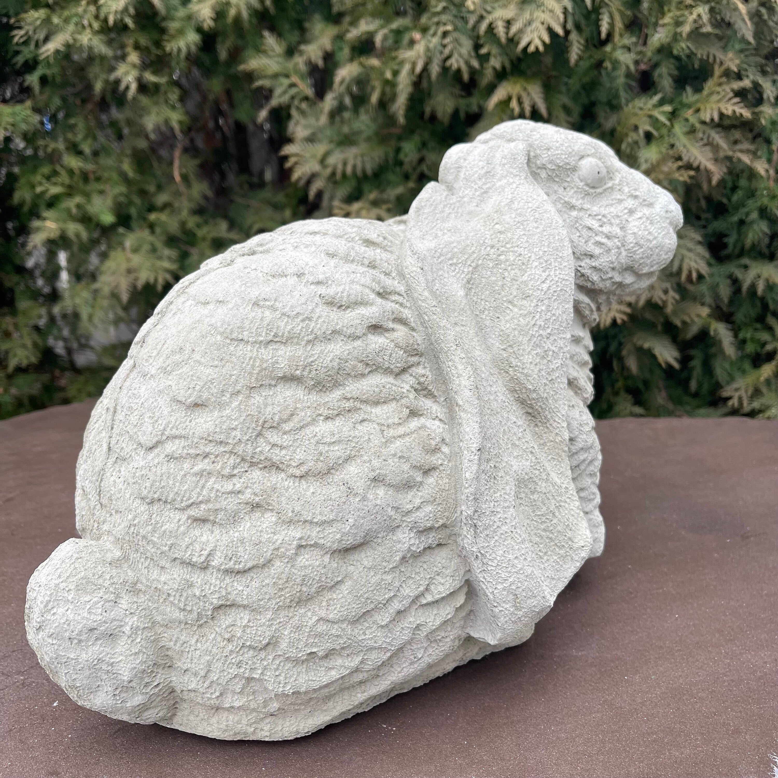 Large Concrete Bunny Rabbit Garden Sculpture 13"