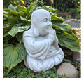 Concrete Sitting Buddha Statue 10" Zen Garden Statue Outdoor Cement