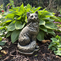 Black Cat Garden Statue 12" Black Cat Statue For Garden