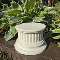 Concrete Plant Stand 10.25" Garden Pedestal for Statues Birdbath Base Outdoor Yard Decor Display