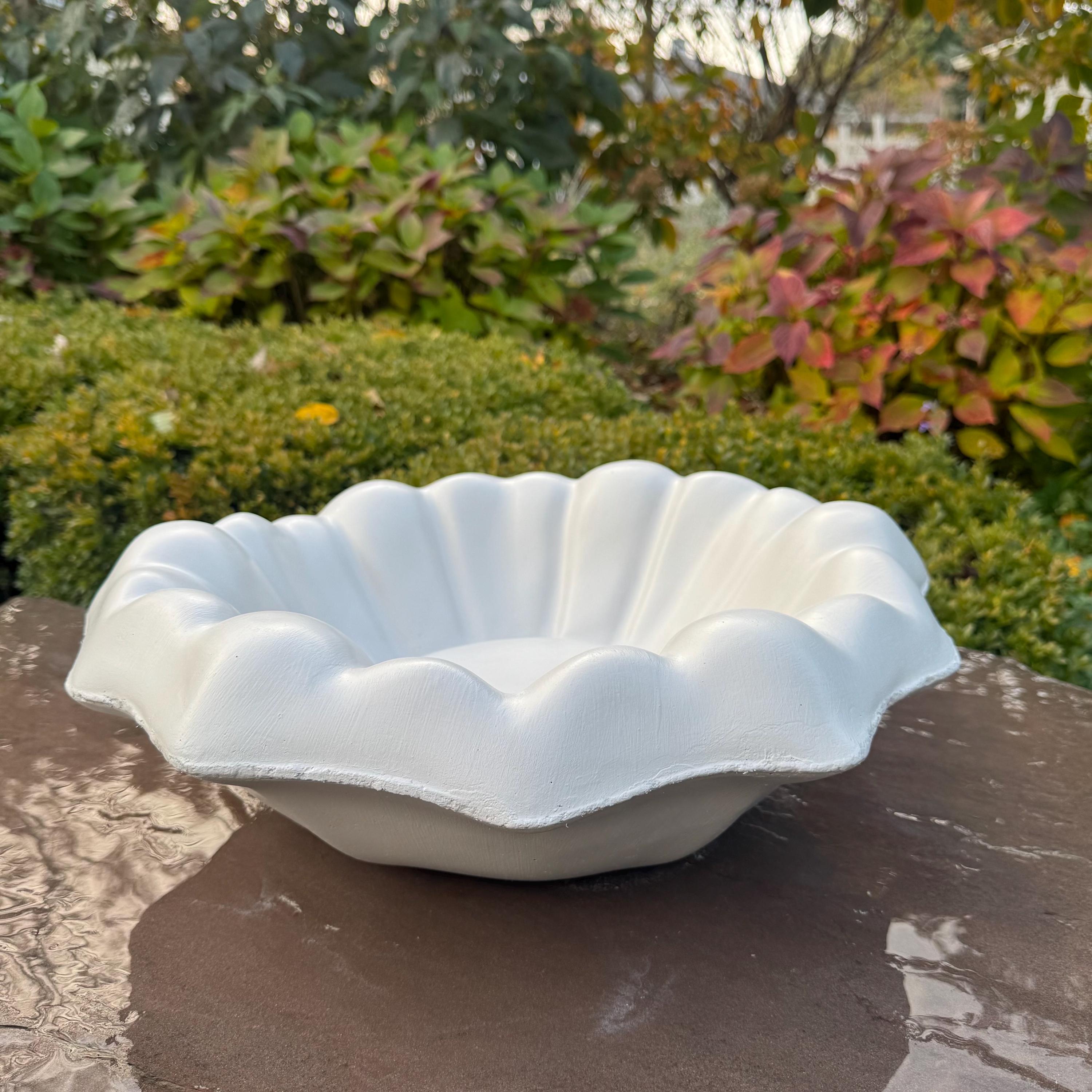 Cement Bird Bath Bowl 18" Concrete Bird Bath Bowl Only