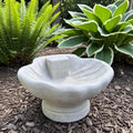 Small Concrete Bird Bath 11" Concrete Ground Bird Bath
