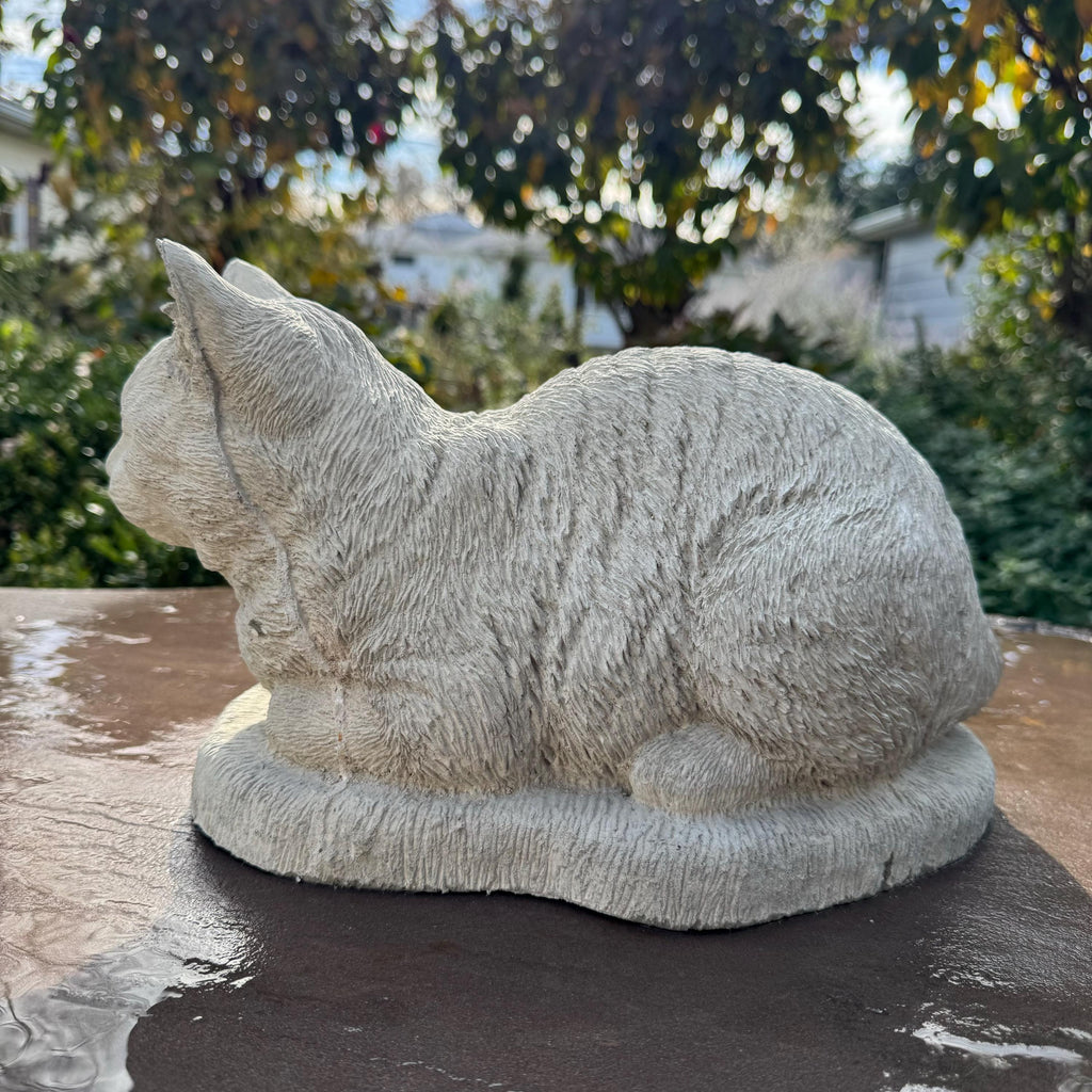 Cement Cat Statues Garden Decorations 14" Concrete Cat Statues For Sale