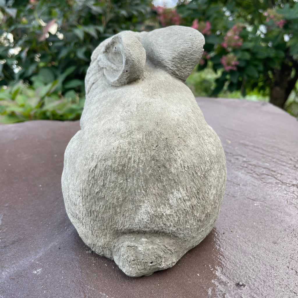 Concrete Rabbit Statue Modern Bunny Garden Sculpture Outdoor Yard Decor 10 Inch Lawn Ornament