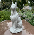 12 Inch Concrete Doberman Pinscher Garden Statue: Outdoor Dog Sculpture Yard Decor Lawn Ornament Pet Memorial Gift