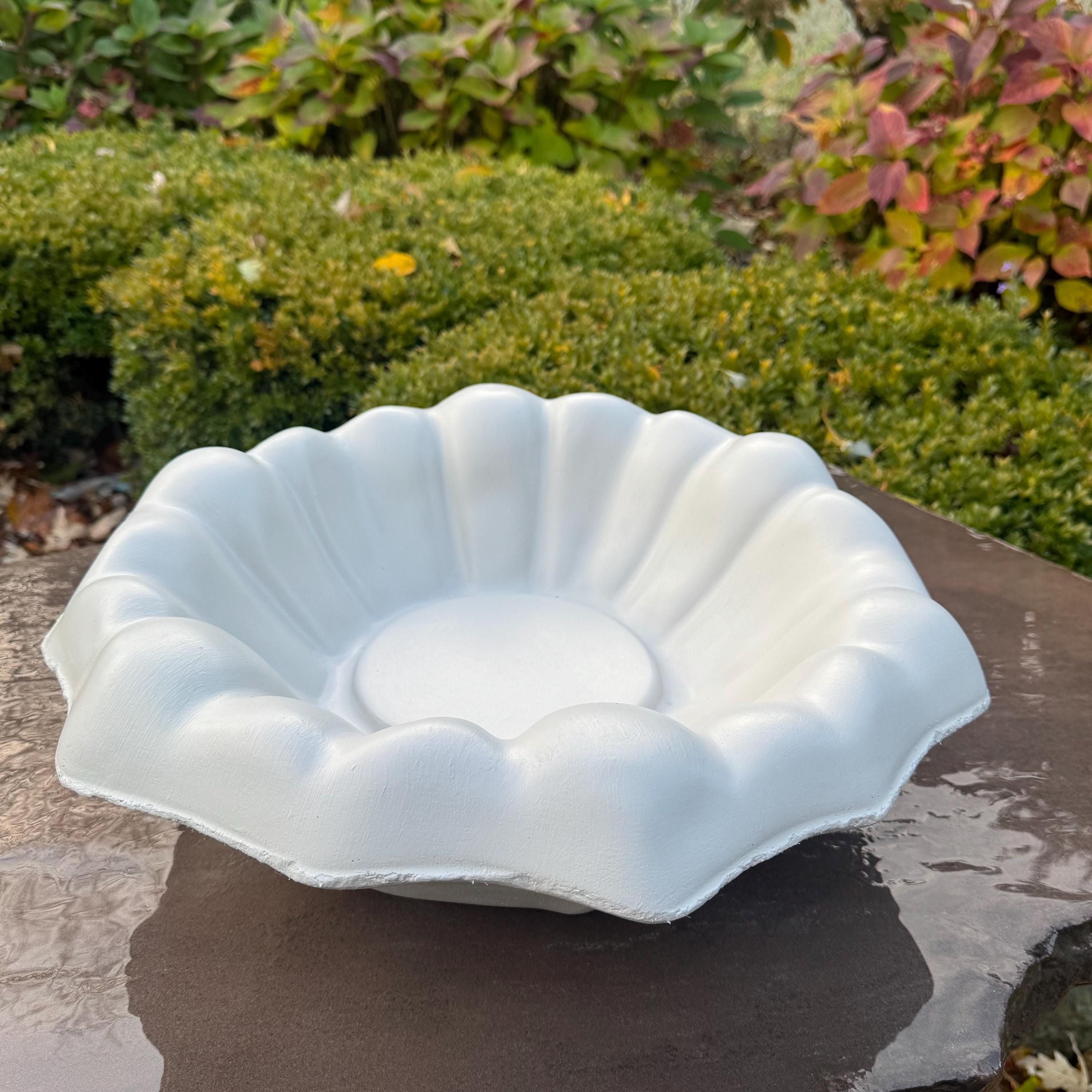 Cement Bird Bath Bowl 18" Concrete Bird Bath Bowl Only