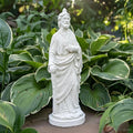 Saint Jude Garden Statue 16.5" Concrete Catholic Religious Patron Sculpture Yard Decor Gift