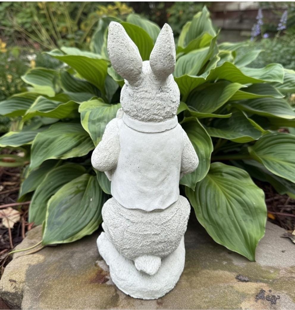 Peter Rabbit Statue 11" Beatrix Potter Garden Bunny Sculpture Outdoor Yard Decor Ornament