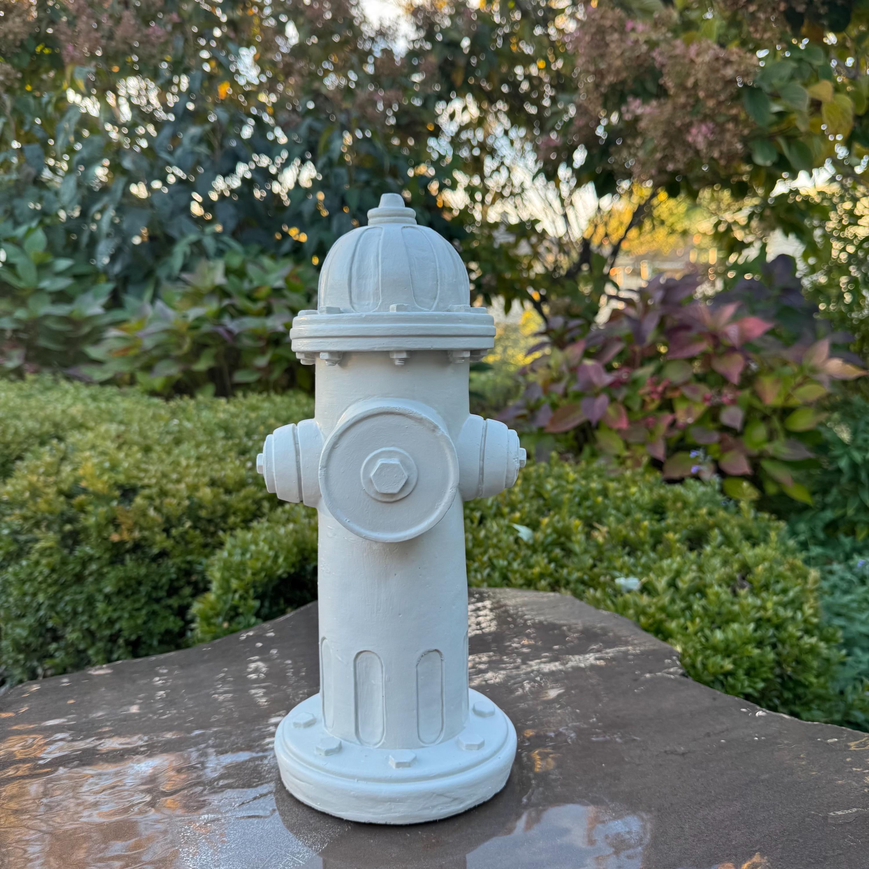 14 Inch Painted Concrete Fire Hydrant Dog Gift Pet Accessory Garden Yard Decor Lawn Ornament Sculpture