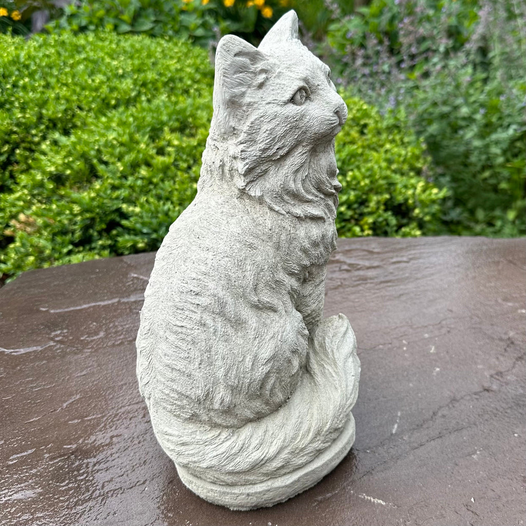 Cement Cat Statue 11" Concrete Cat Statue Near Me