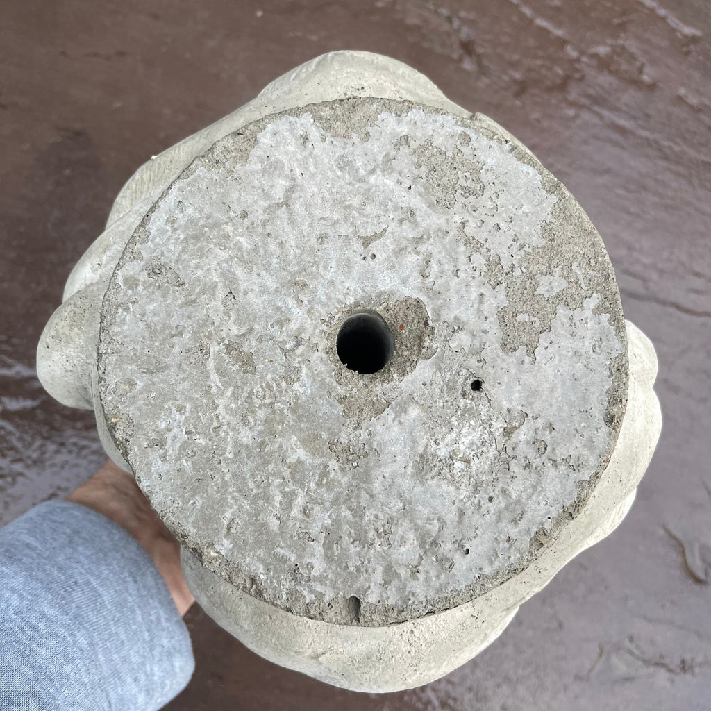 Concrete Fountain Top 10.5" Swan Cement Topper / Replacement Water Feature Part
