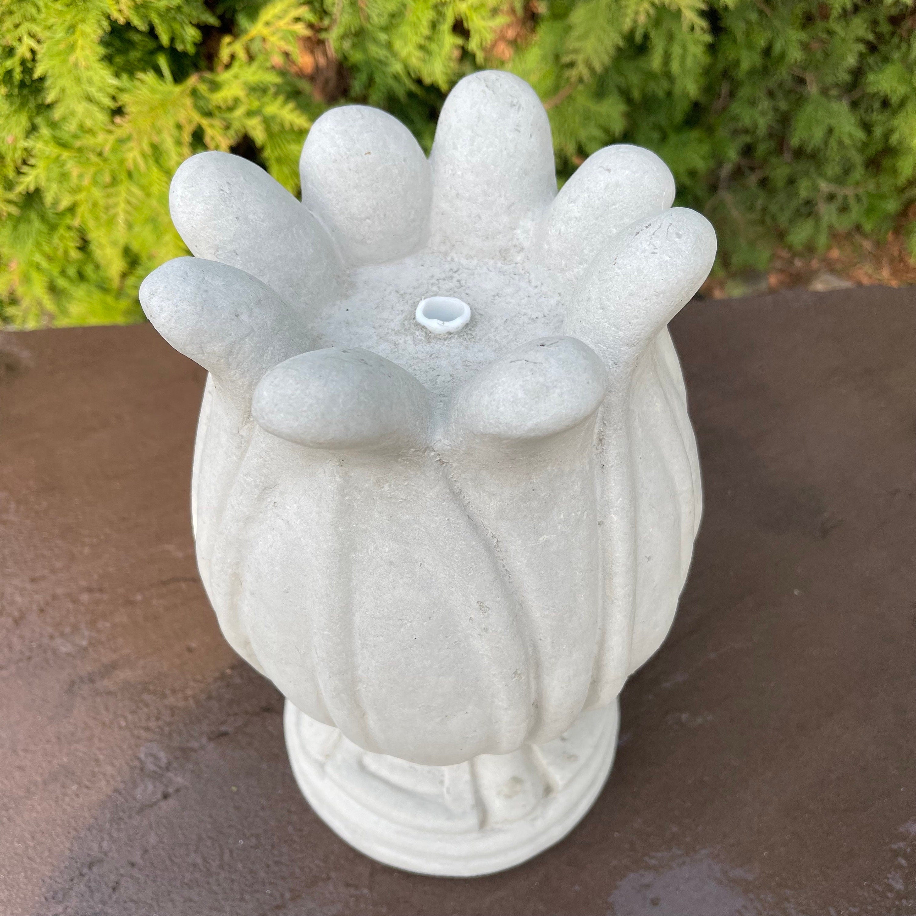 Concrete Tulip Fountain Top Replacement 10.5" Outdoor Garden Water Feature Repair Part Spitter Spout