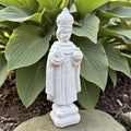 12 Inch Infant of Prague Statue - Outdoor Concrete Jesus Garden Catholic Religious Shrine Gift