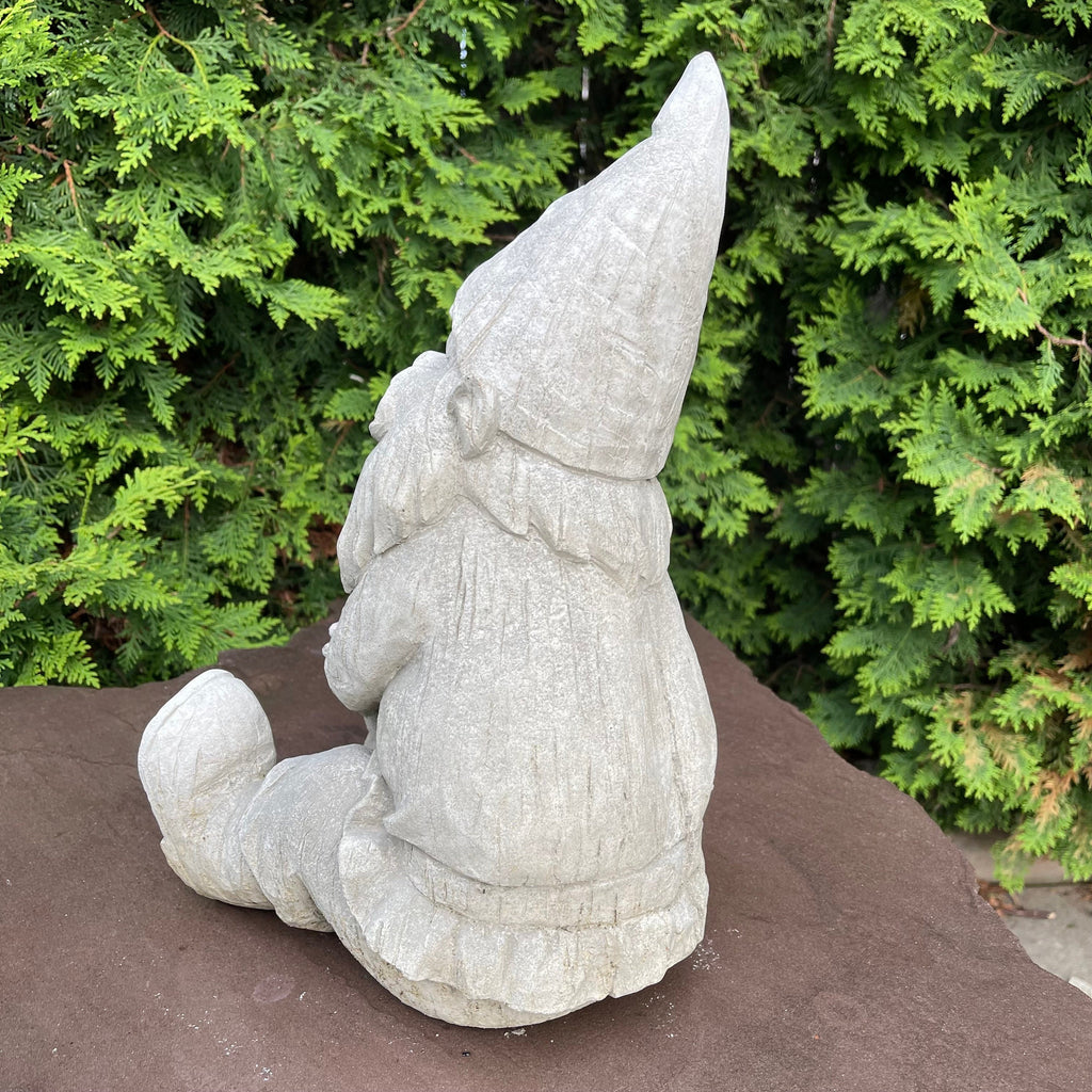 Concrete Gnomes For Sale 14.5" Garden Gnome Cement
