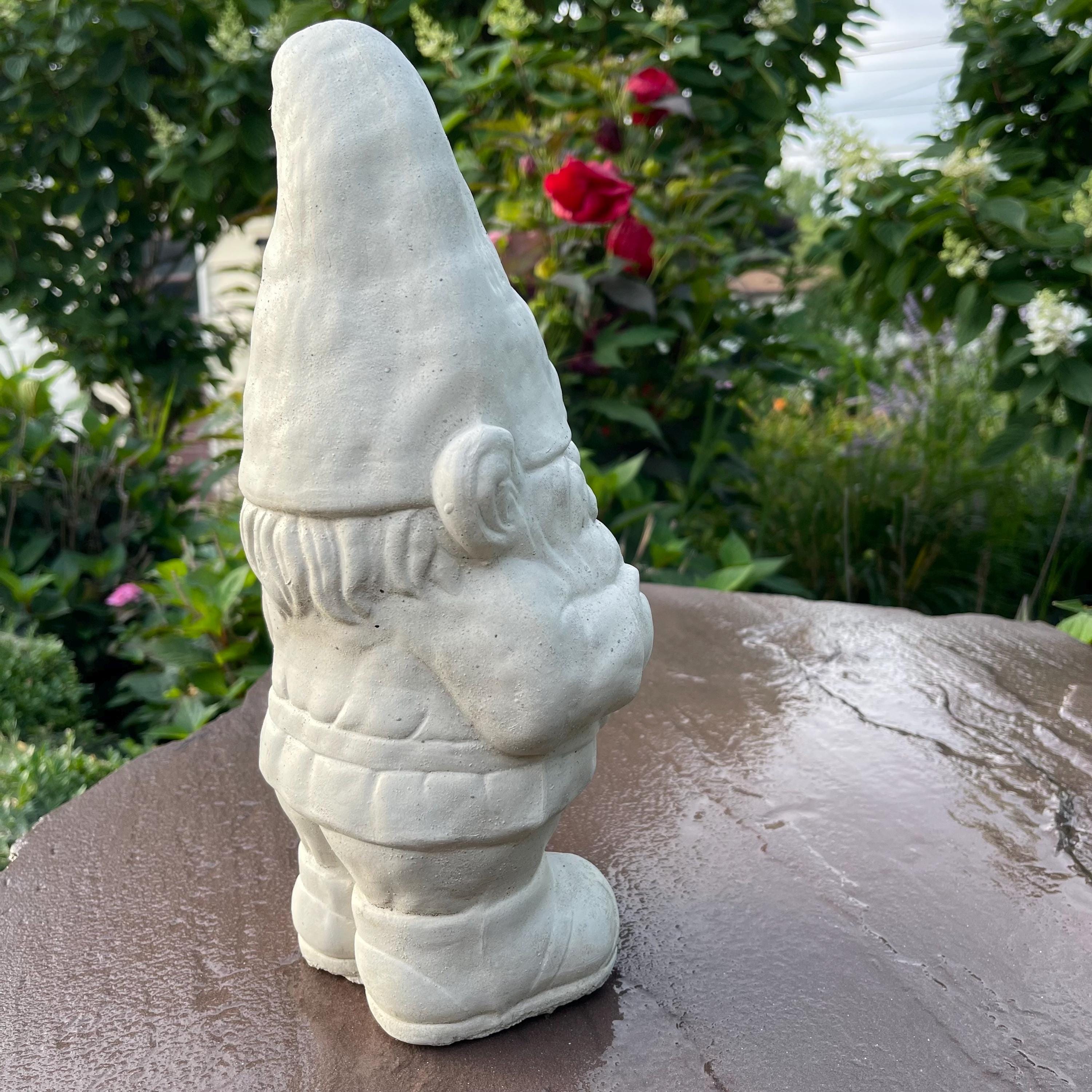 Cement Gnomes For Sale 14" Concrete Garden Gnomes Near Me