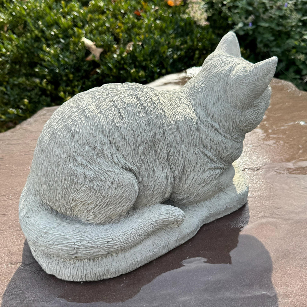 Cement Cat Statues Garden Decorations 14" Concrete Cat Statues For Sale