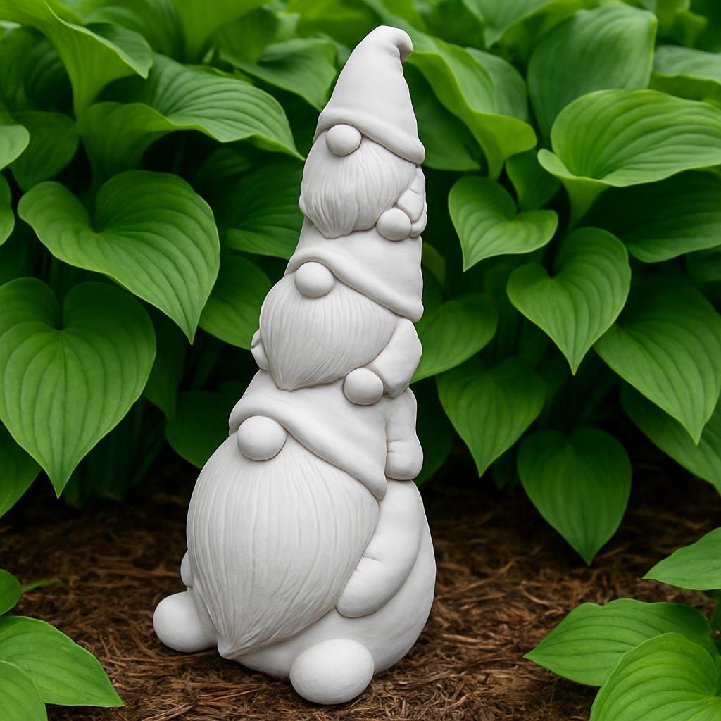 Concrete Garden Gnomes 13" Funny Gnome Statue