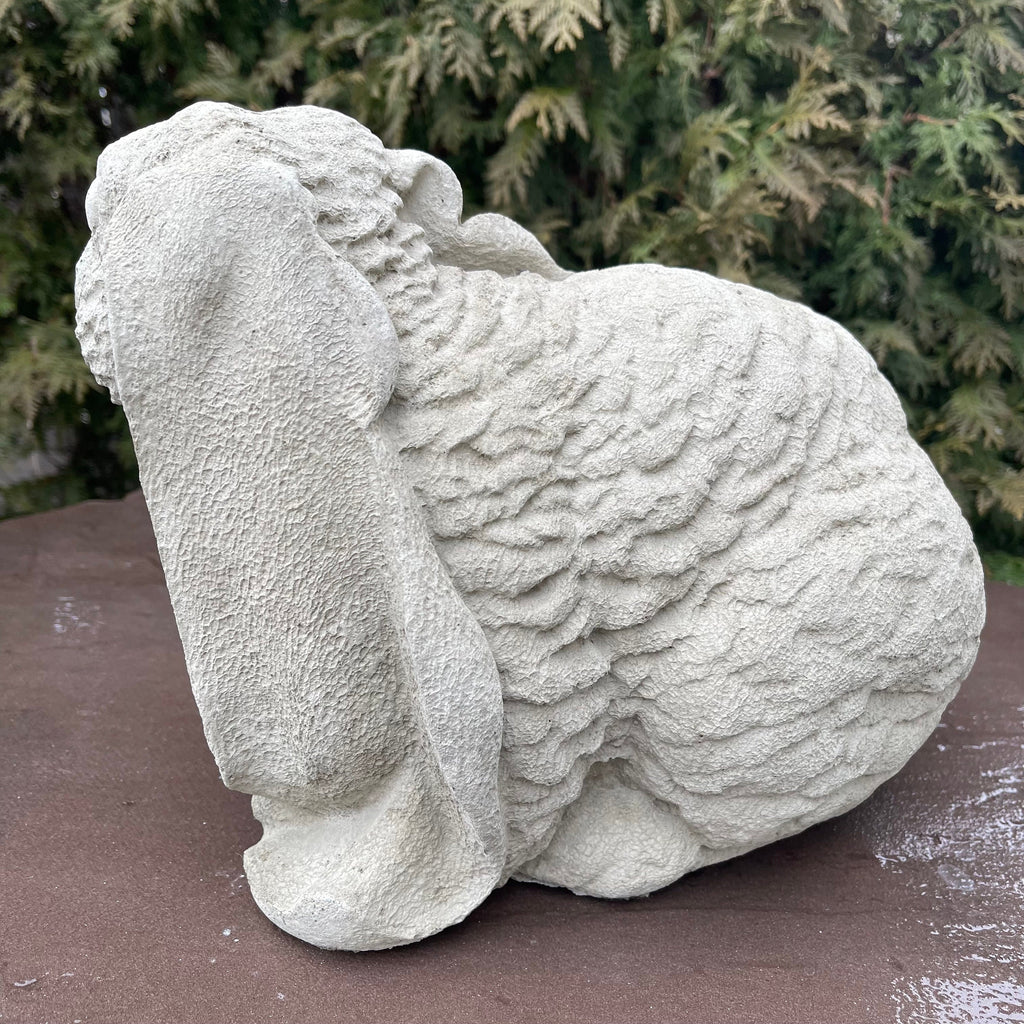 Large Concrete Bunny Rabbit Garden Sculpture 13"