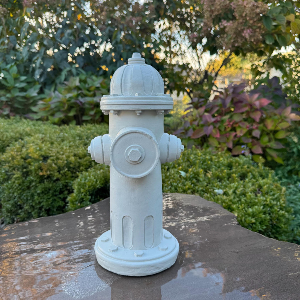 14 Inch Painted Concrete Fire Hydrant Dog Gift Pet Accessory Garden Yard Decor Lawn Ornament Sculpture