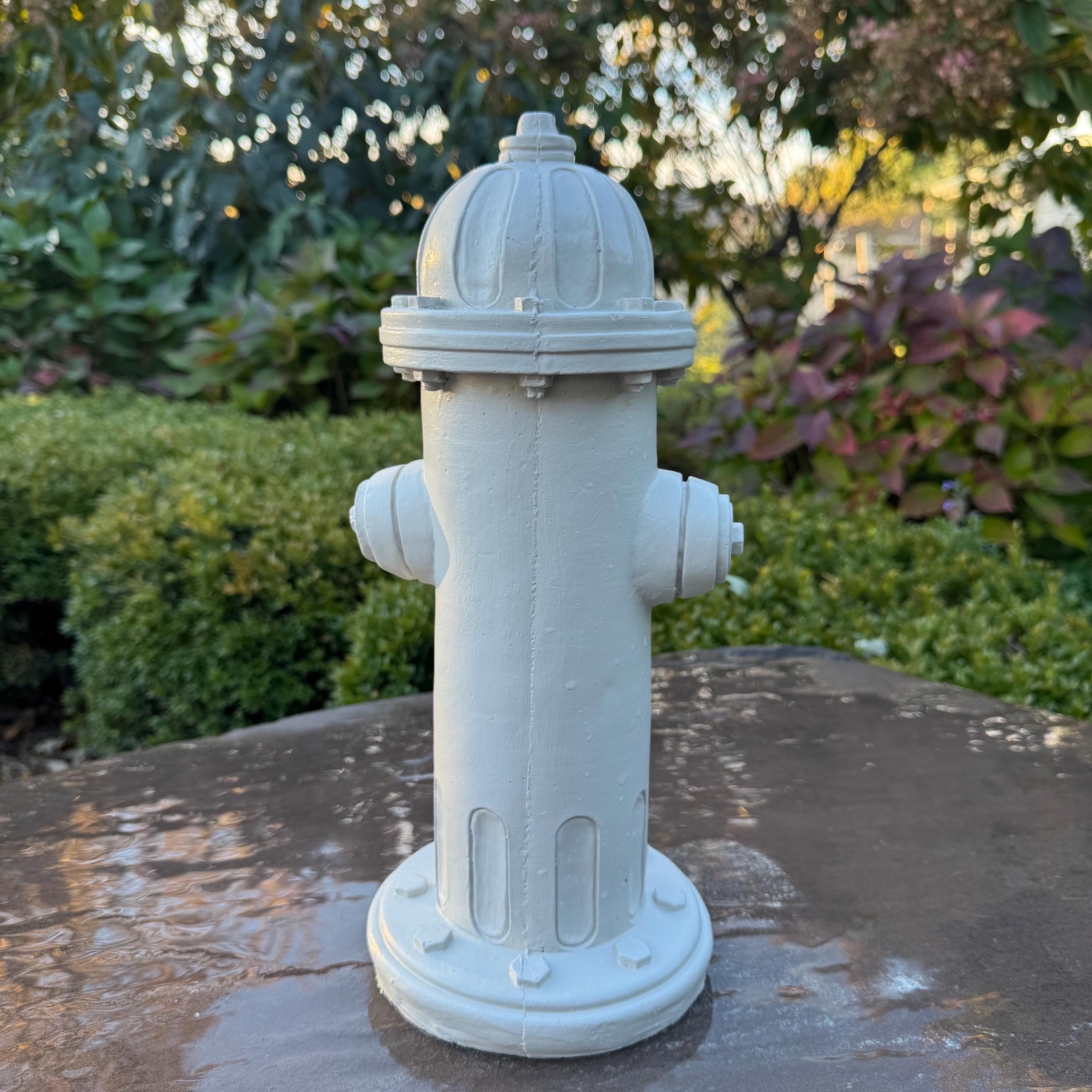 14 Inch Painted Concrete Fire Hydrant Dog Gift Pet Accessory Garden Yard Decor Lawn Ornament Sculpture