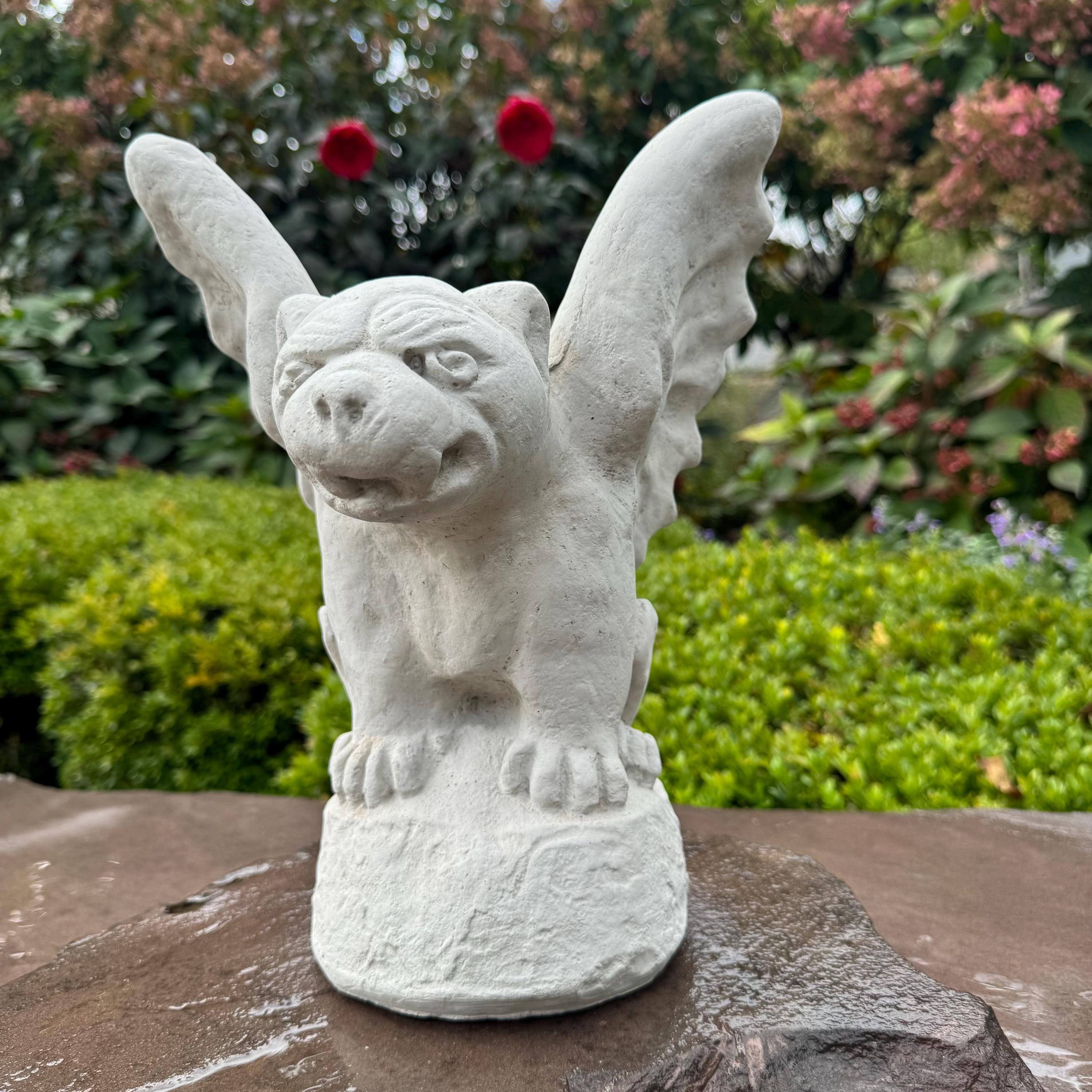 Unique Gothic Gargoyle Garden Statue 13 Inch Stone Look Fantasy Yard Sculpture Outdoor Decor