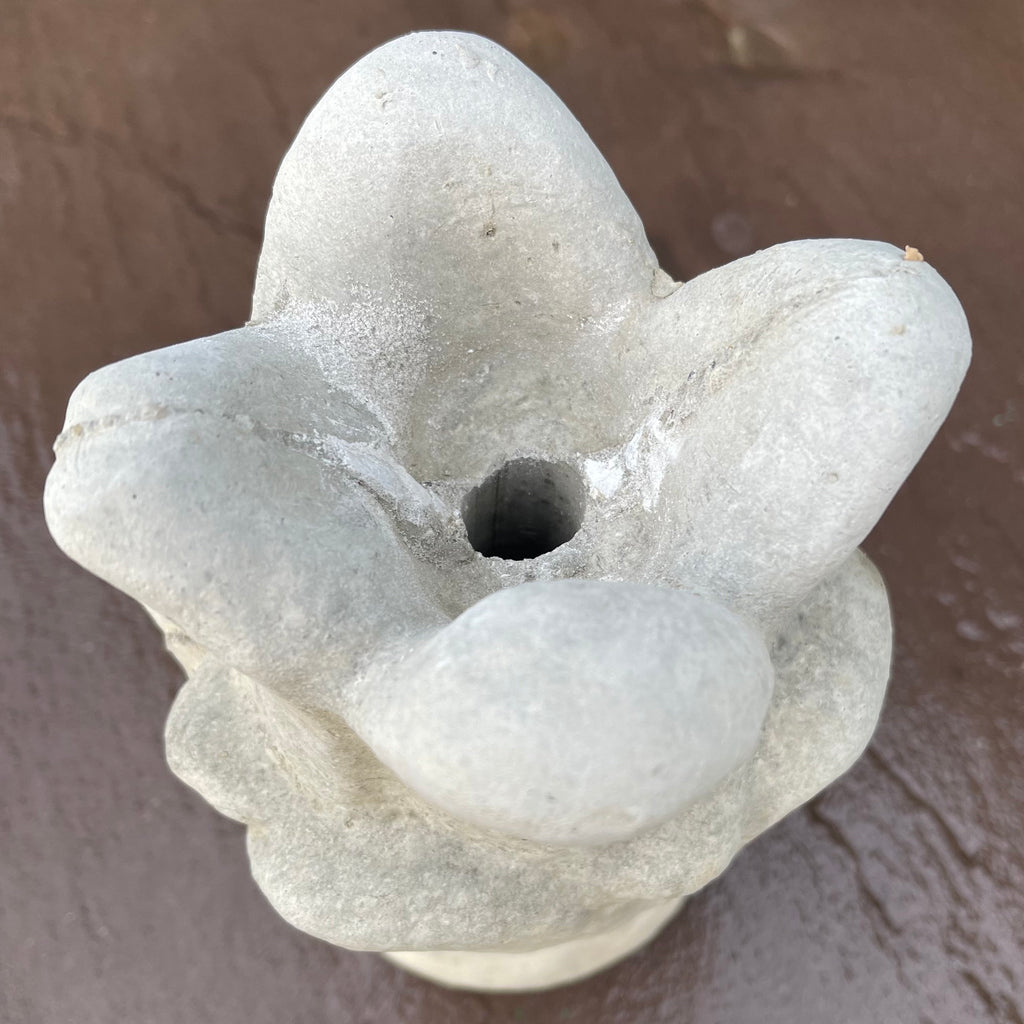 Concrete Fountain Top 8" Small Replacement Tulip Style Cement Fountain Topper