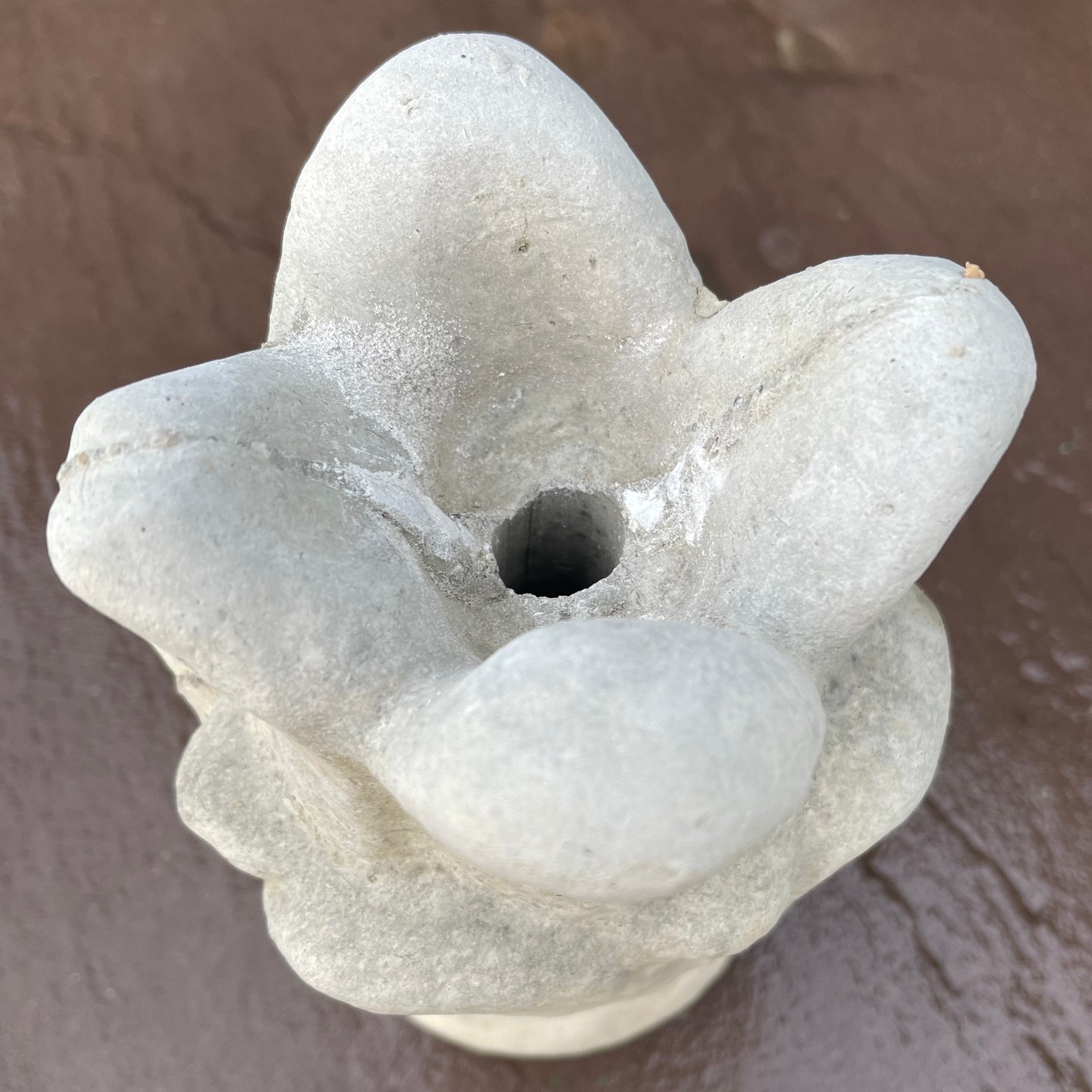 Concrete Fountain Top 8" Small Replacement Tulip Style Cement Fountain Topper