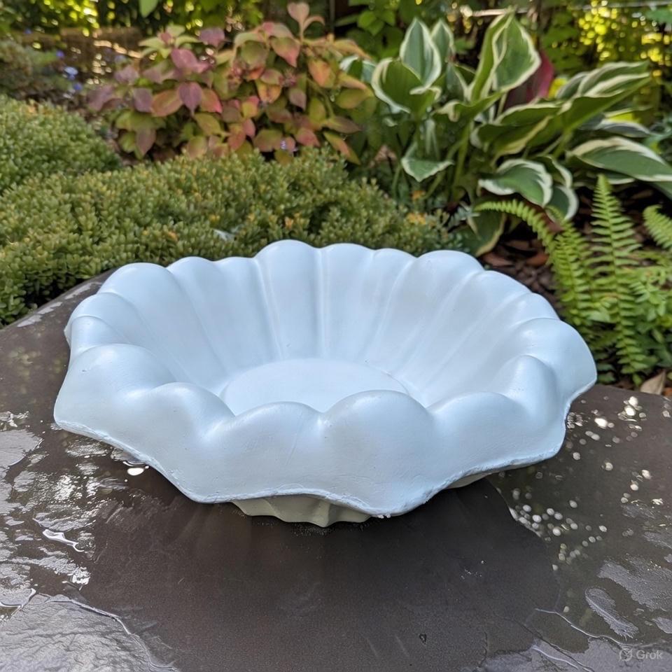 Cement Bird Bath Bowl 18" Concrete Bird Bath Bowl Only