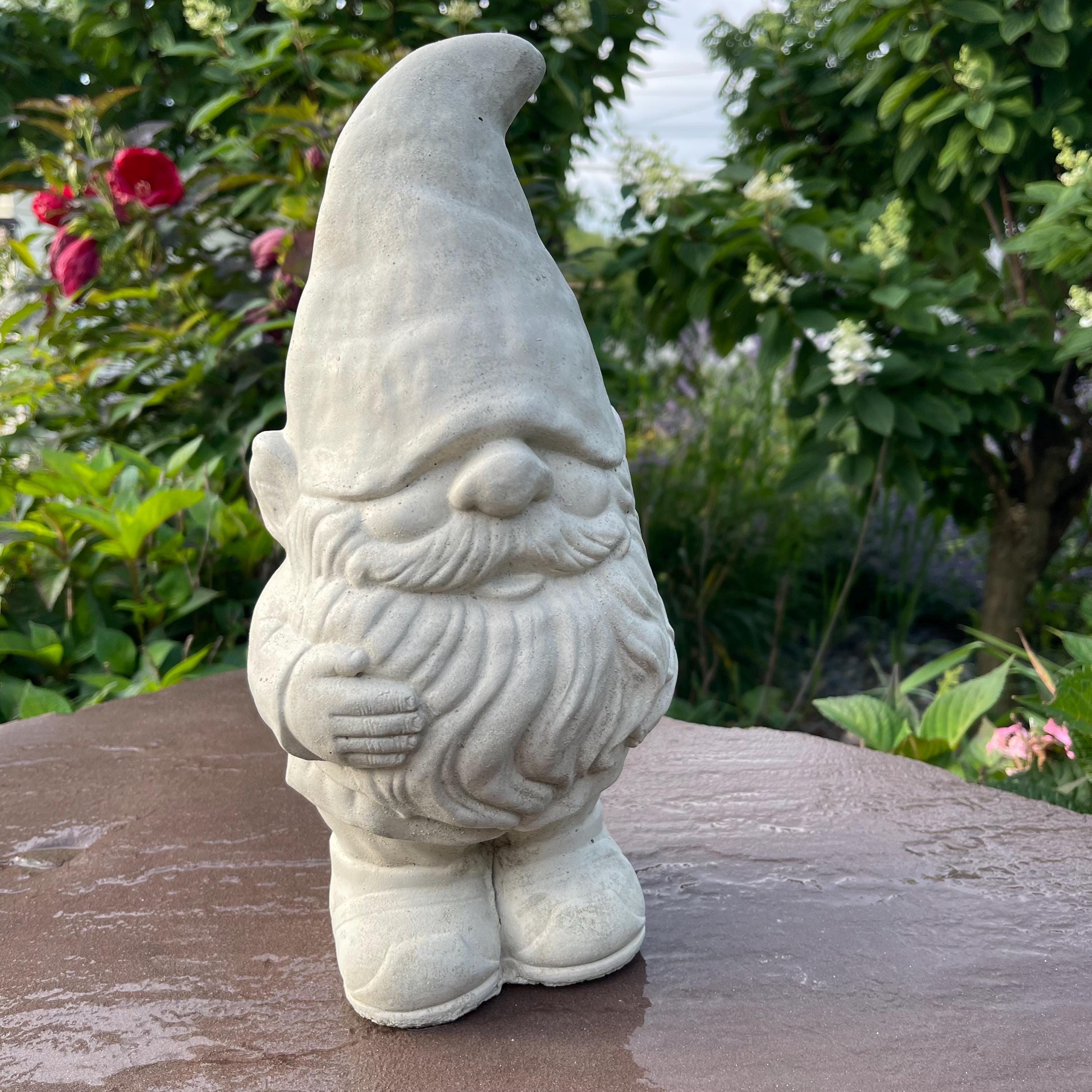 Cement Gnomes For Sale 14" Concrete Garden Gnomes Near Me