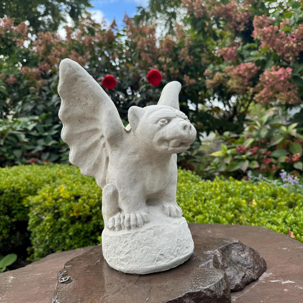Unique Gothic Gargoyle Garden Statue 13 Inch Stone Look Fantasy Yard Sculpture Outdoor Decor