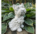 Large Concrete Westie Garden Statue 15" White West Highland Scottish Terrier Dog Memorial Outdoor Yard Decor Pet Remembrance