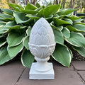 Artichoke Finial Statue 15 Inch Garden Sculpture Concrete Yard Art Lawn Ornament Home Decor Gift