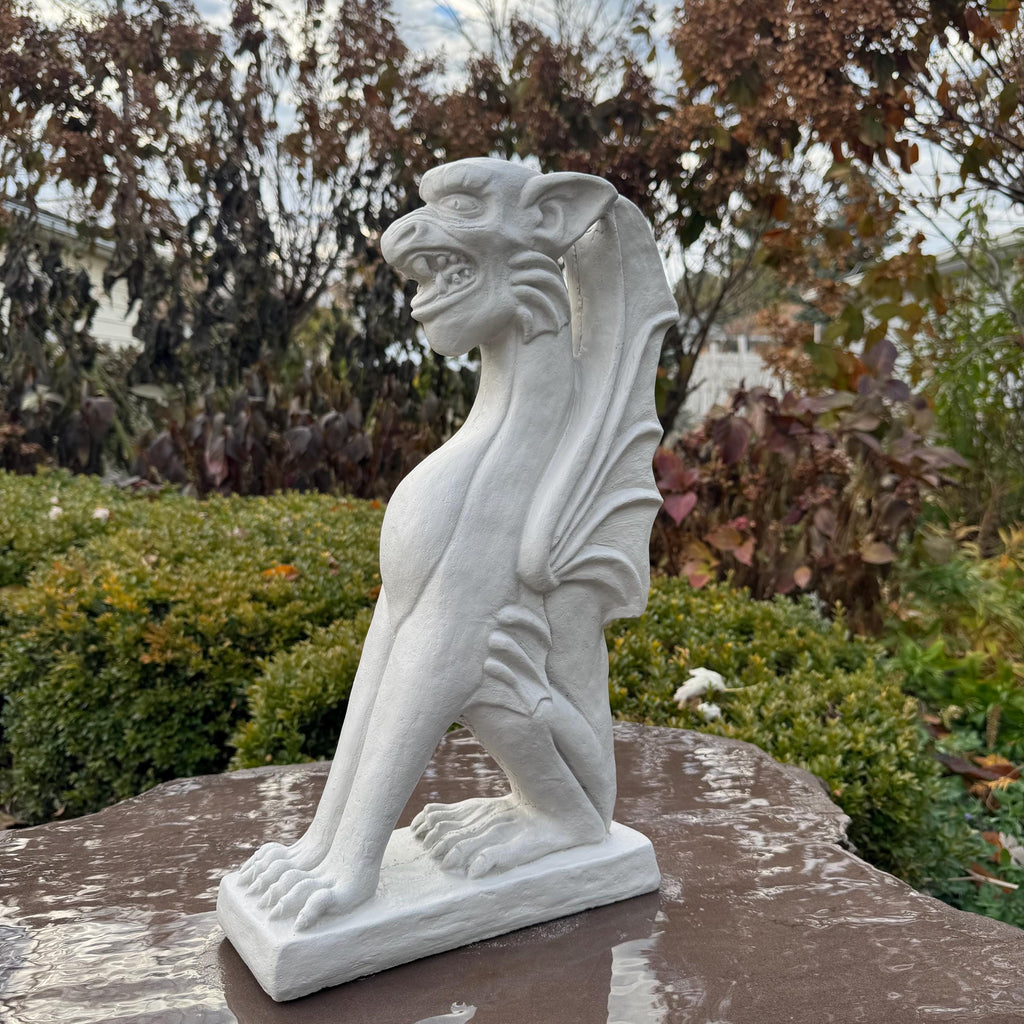Gargoyle Statue - Concrete Garden Decor - Gothic Home and Patio Decoration
