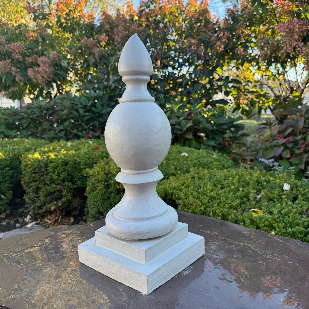20" Handmade Concrete Painted Finial Home Decor Garden Sculpture Wedding Gift For Her Yard Art Ornament