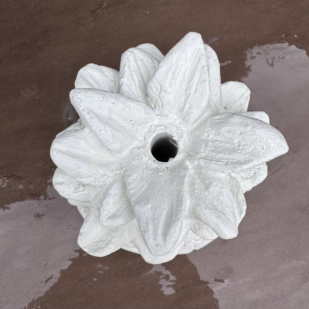 Cement Fountain Topper Replacement 11" Pineapple Water Fountain Tops Outdoor Concrete