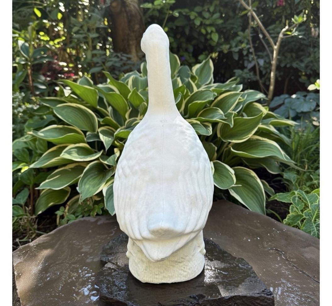 Cement Yard Goose Statuary 17.5" Concrete Goose Statue Near me