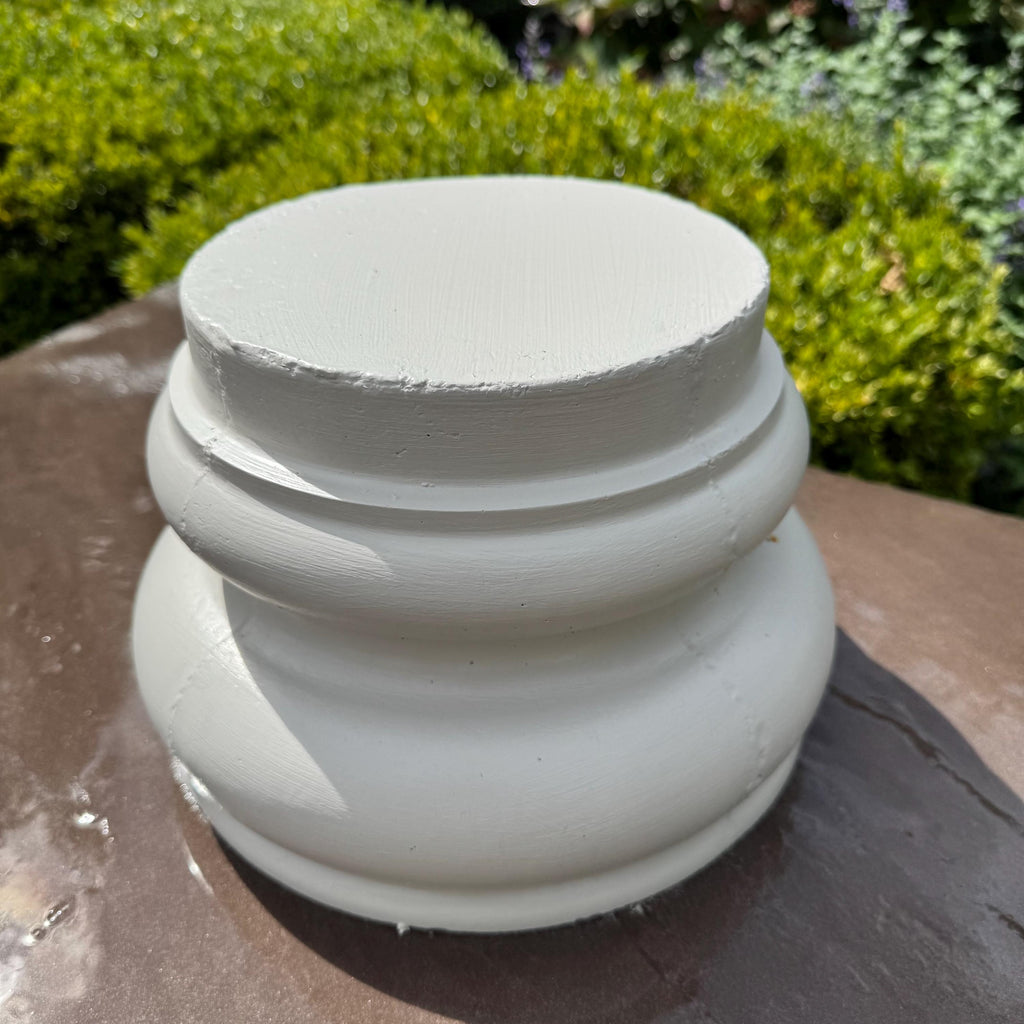 Concrete Pedestal: 10" Outdoor Garden Statue Display Riser, Plant Stand Sundial Base