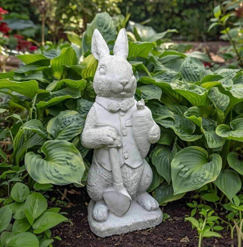 Peter Rabbit Statue 11" Beatrix Potter Garden Bunny Sculpture Outdoor Yard Decor Ornament