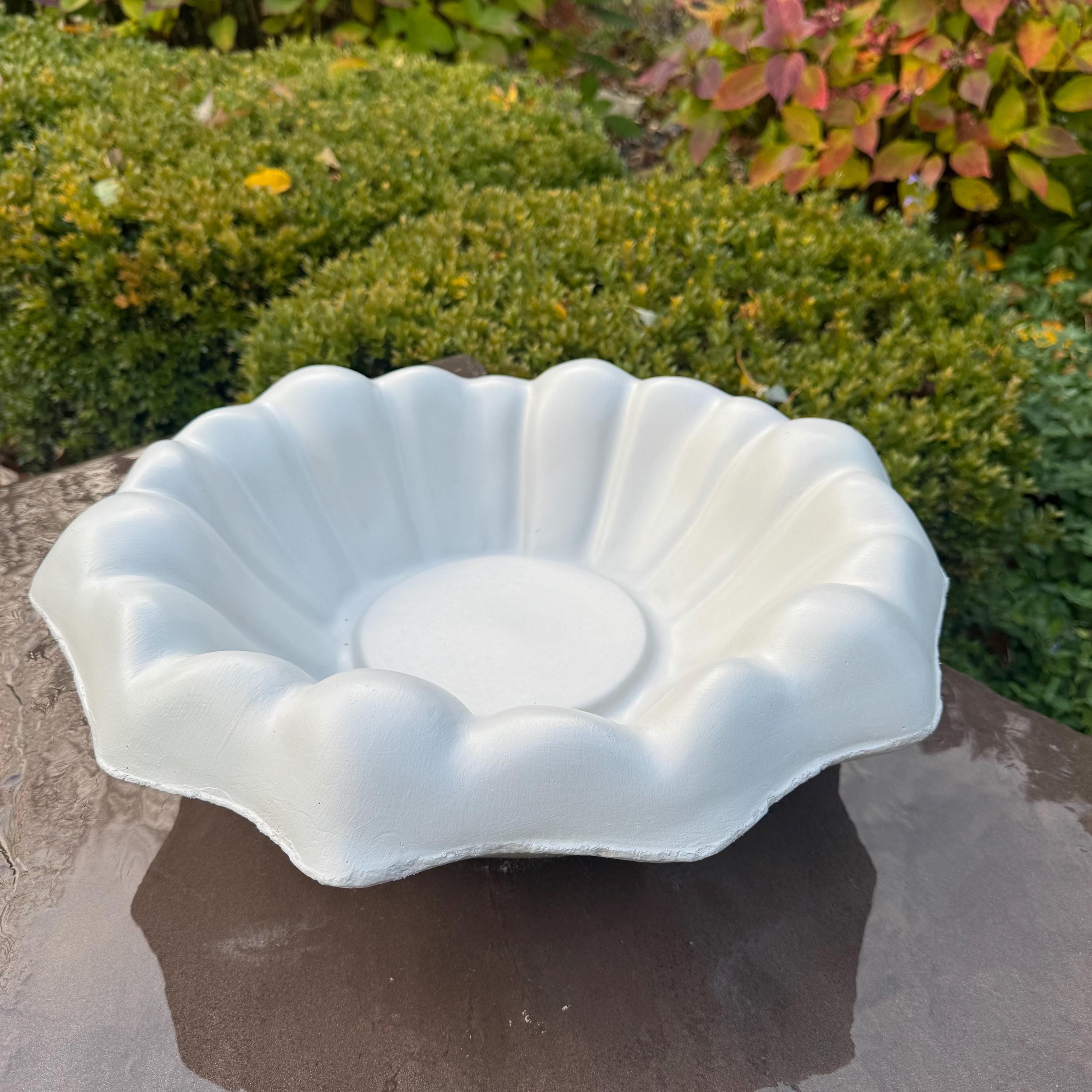 Cement Bird Bath Bowl 18" Concrete Bird Bath Bowl Only