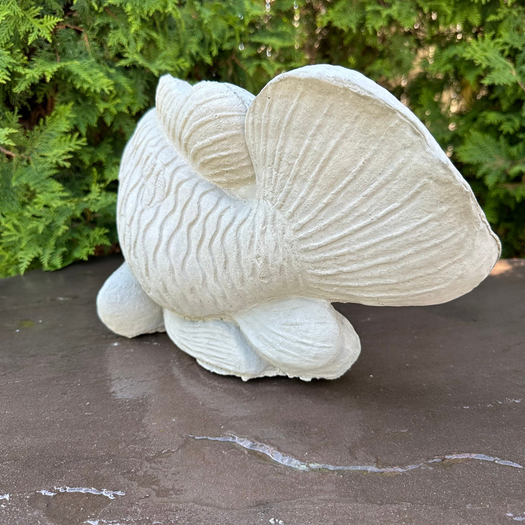 Concrete Fish Pond Spitter 17" Outdoor Garden Water Feature Fountain Statue Top Spout